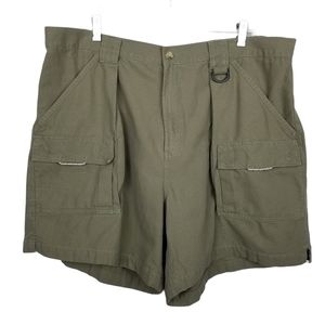 Columbia PFG Brewha Olive Green Cargo Shorts